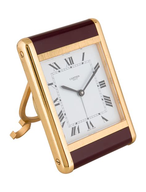 cartier desk clock replica|cartier desk clock price.